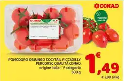 Conad POMODORO OBLUNGO COCKTAIL PICCADILLY PERCORSO QUALITÀ CONAD offerta