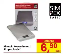 Eurospar Bilancia Pesa alimenti Simpex Basic offerta