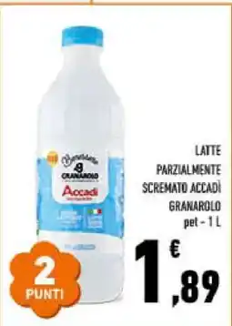 Conad Latte Parzialmente Scremato Accadì Granarolo offerta