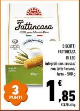 Conad BISCOTTI FATTINCASA DI LEO offerta