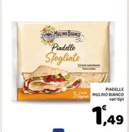 Conad Piadelle Mulino Bianco offerta