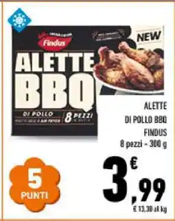 Conad ALETTE DI POLLO BBQ FINDUS offerta