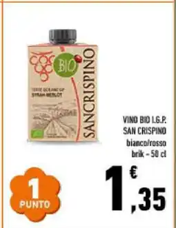 Conad VINO BIO I.G.P. SAN CRISPINO offerta