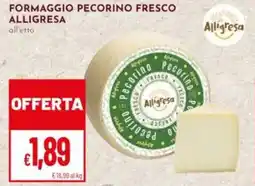 Pan Formaggio pecorino fresco ALLIGRESA offerta