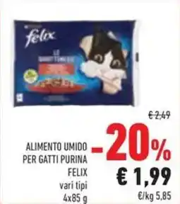 Conad Alimento umido per gatti purina FELIX offerta