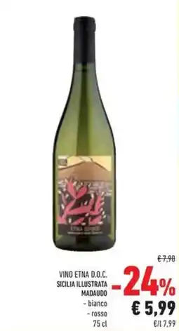 Conad Vino etna d.o.c. sicilia illustrata madaudo offerta