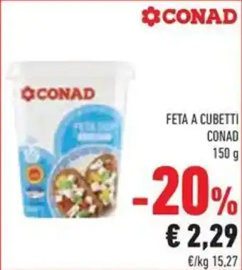 Conad Feta a cubetti CONAD offerta