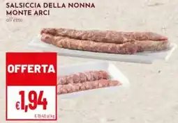 Pan Salsiccia della nonna monte arci offerta