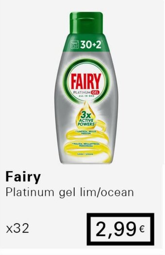 Iper Tosano Fairy Platinum Gel Lim/Ocean x32 offerta
