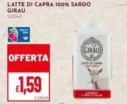 Pan Latte di capra 100% sardo GIRAU offerta
