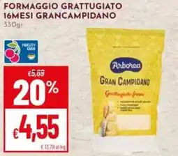 Pan Formaggio grattugiato 16mesi grancampidano Arborea offerta