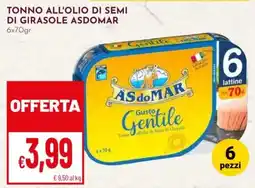 Pan Tonno all'olio di semi di girasole ASDOMAR offerta
