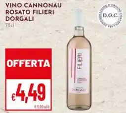 Pan Vino cannonau rosato filieri dorgali offerta