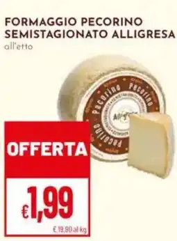 Pan Formaggio pecorino semistagionato ALLIGRESA offerta