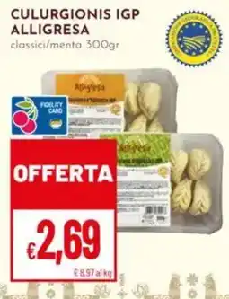 Pan Culurgionis igp ALLIGRESA offerta