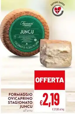 Pan Formaggio ovicaprino stagionato JUNCU offerta