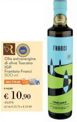 Conad Olio extravergine di oliva Toscano IGP Frantoio Franci offerta