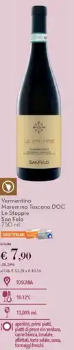 Conad Vermentino Maremma Toscana DOC Le Stoppie San Felo offerta