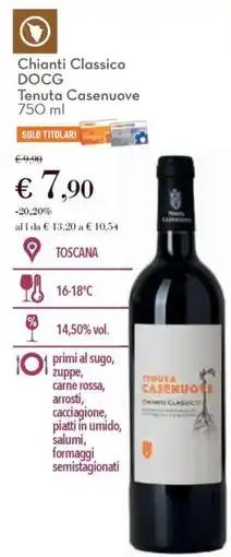 Conad Chianti Classico DOCG Tenuta Casenuove offerta