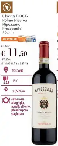 Conad Chianti DOCG Rufina Riserva Nipozzano Frescobaldi offerta