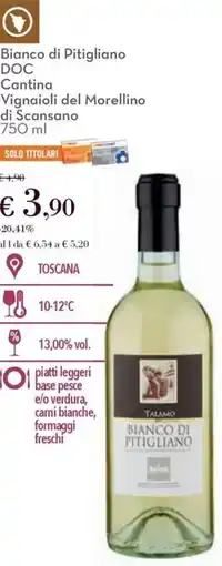 Conad Bianco di Pitigliano DOC Cantina Vignaioli del Morellino di Scansano offerta