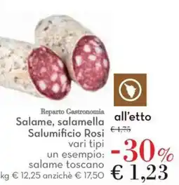 Conad Salame, salamella Salumificio Rosi offerta