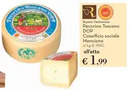 Conad Pecorino Toscano DOP Caseificio sociale Manciano offerta