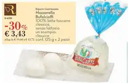 Conad Mozzarella Bufalcioffi 100% latte toscano classica, offerta