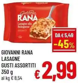 A&O Giovanni rana lasagne offerta