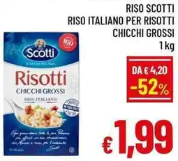 A&O Riso scotti riso italiano per risotti chicchi grossi offerta