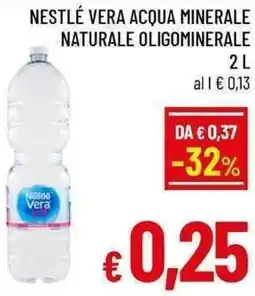 A&O Nestlé vera acqua minerale naturale oligominerale offerta