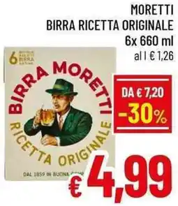 A&O Moretti birra ricetta originale offerta