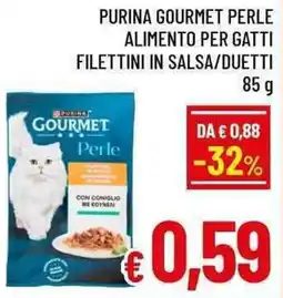 A&O Purina gourmet perle alimento per gatti filettini in salsa/duetti offerta
