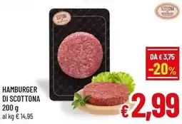 A&O Hamburger di scottona offerta