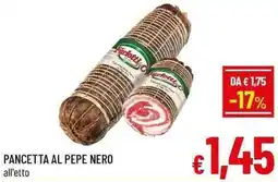 A&O Pancetta al pepe nero offerta