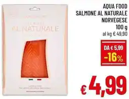 A&O Aqua food salmone al naturale norvegese offerta