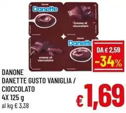A&O Danone danette gusto vaniglia / cioccolato offerta