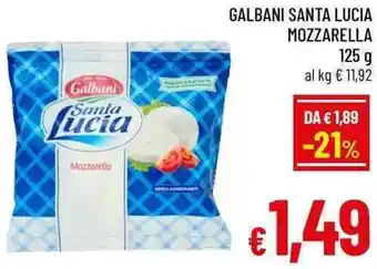 A&O Galbani santa lucia mozzarella offerta