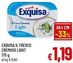 A&O Exquisa il fresco cremoso light offerta