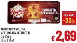 A&O Negroni pancetta affumicata in cubetti offerta