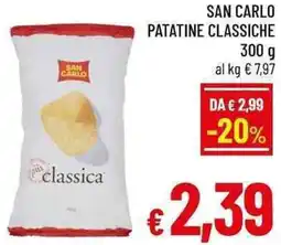 A&O San carlo patatine classiche offerta