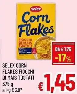 A&O Selex corn flakes fiocchi di mais tostati offerta
