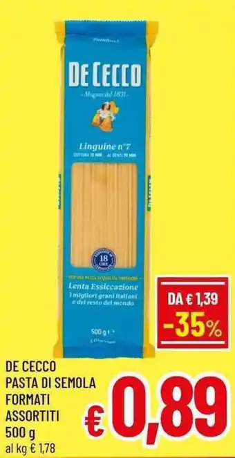 A&O De cecco pasta di semola offerta