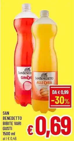 A&O San benedetto bibite offerta