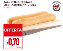 Pan Baguette integrale lievitazione naturale offerta