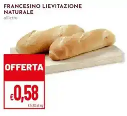 Pan Francesino lievitazione naturale offerta