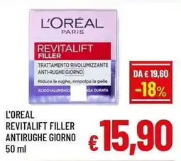 A&O L'oréal revitalift filler antirughe giorno offerta