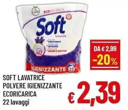 A&O Soft lavatrice polvere igienizzante ecoricarica offerta