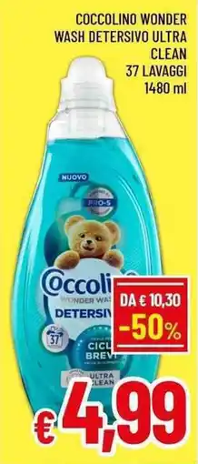 A&O Coccolino wonder wash detersivo ultra clean offerta