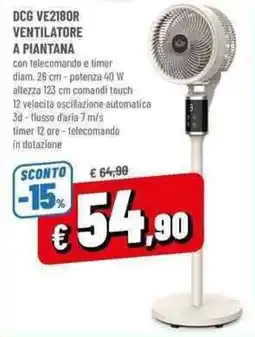 A&O DCG VE2180R VENTILATORE A PIANTANA offerta